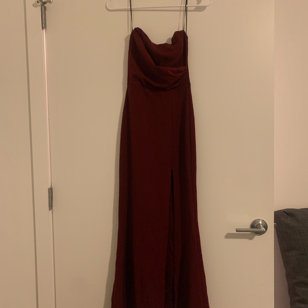 Windsor red strapless bodycon